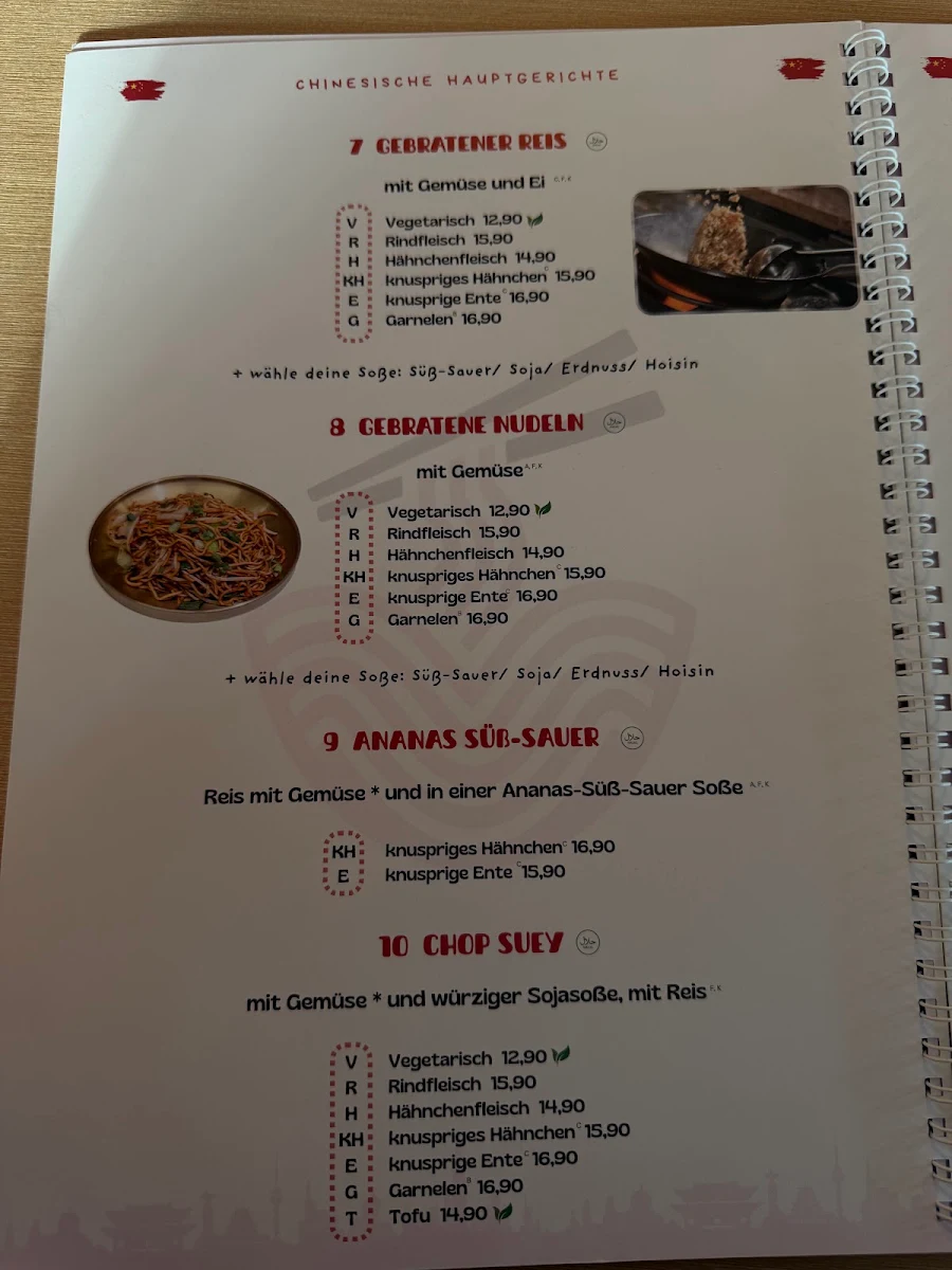 Speisekarte, KIMCHI Heilbronn-Frankenbach