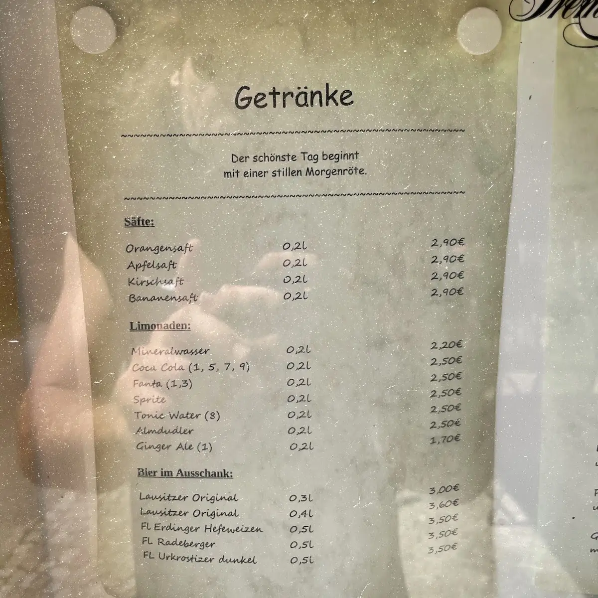 Speisekarte photo 2