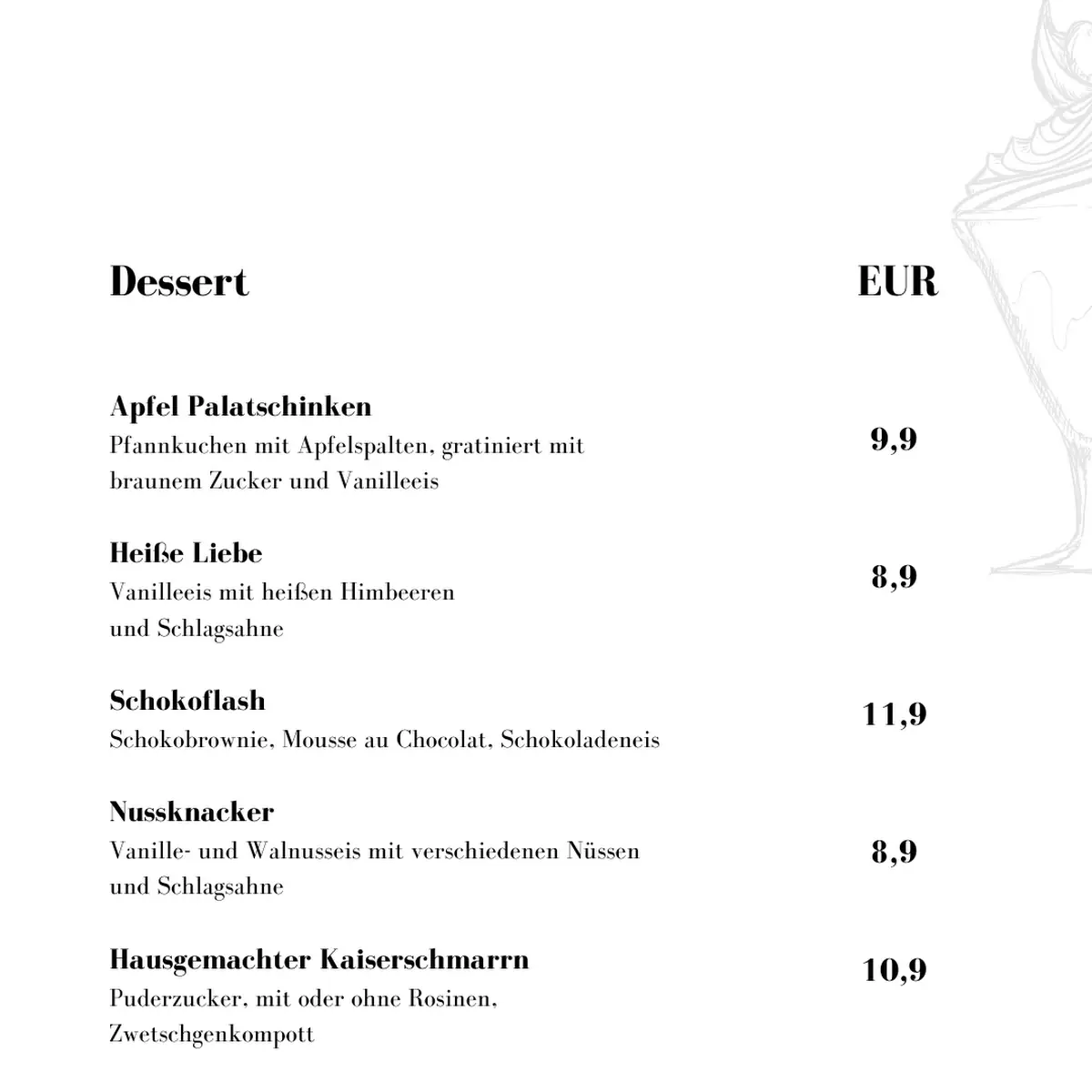 Speisekarte photo 3