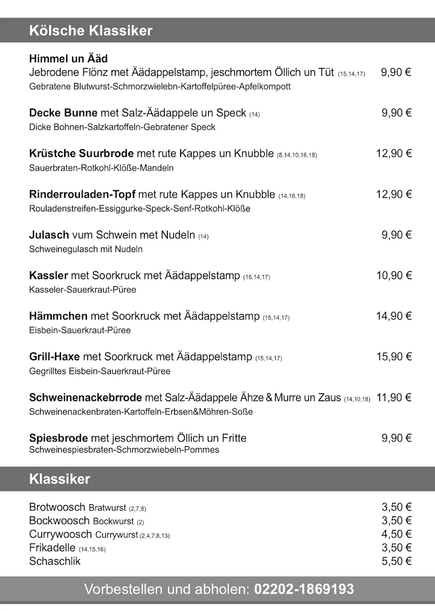 Speisekarte photo 2
