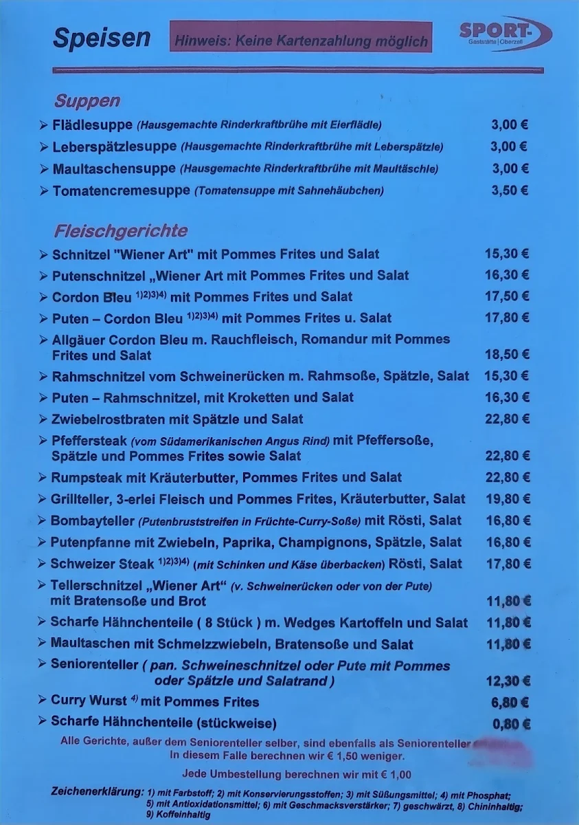 Speisekarte photo 1