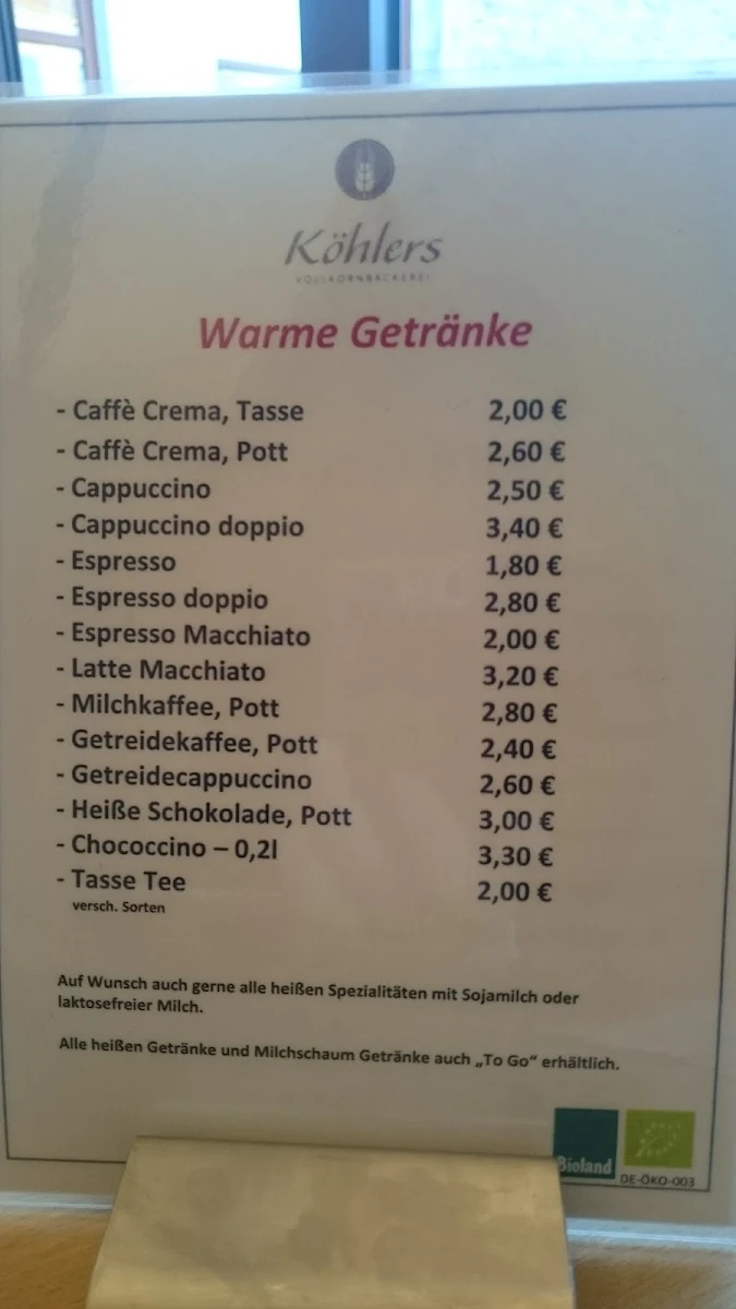 Speisekarte photo 1