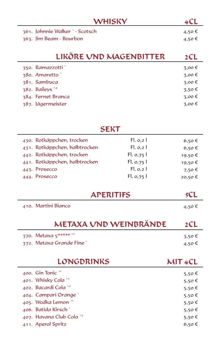 Speisekarte photo 8