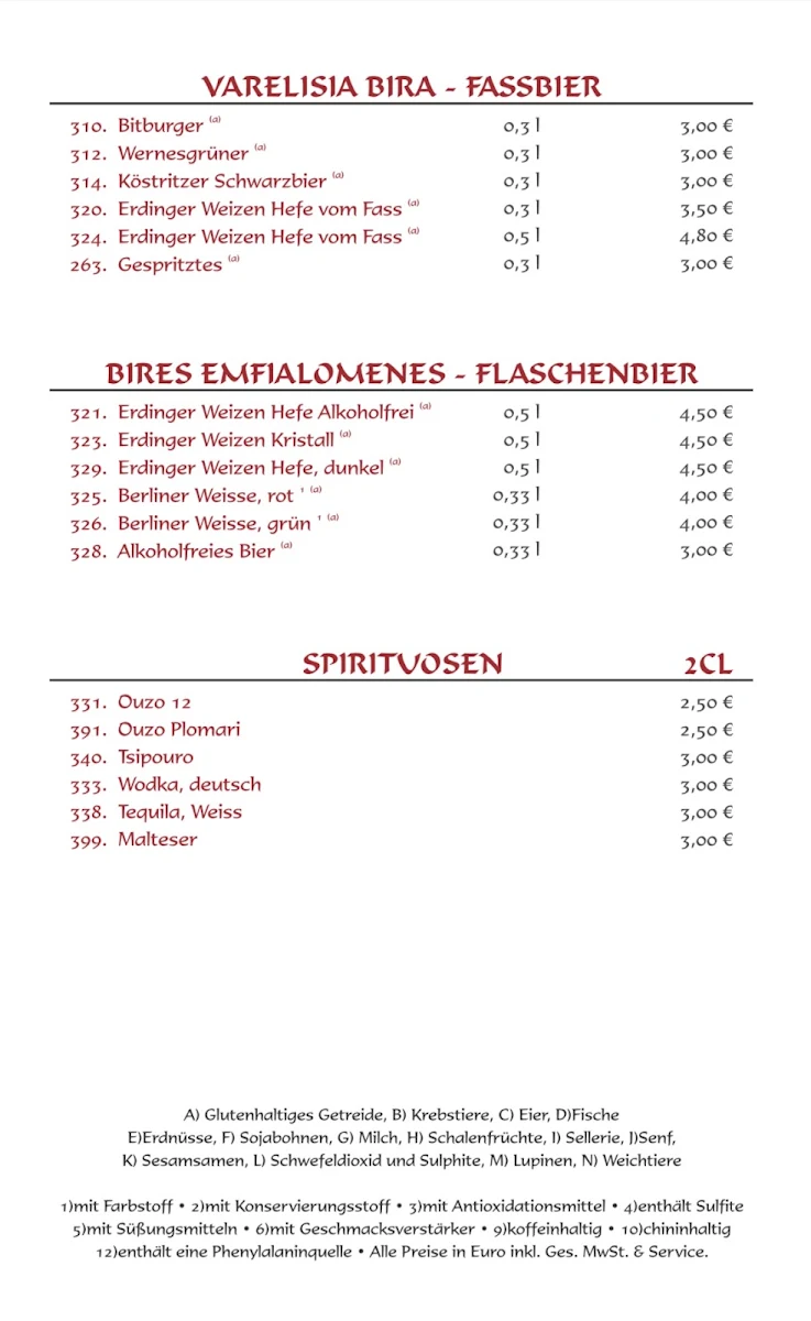Speisekarte photo 9
