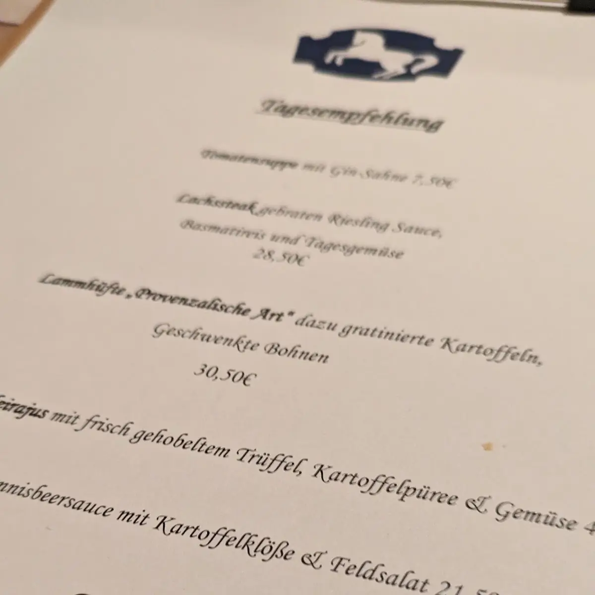 Speisekarte photo 2