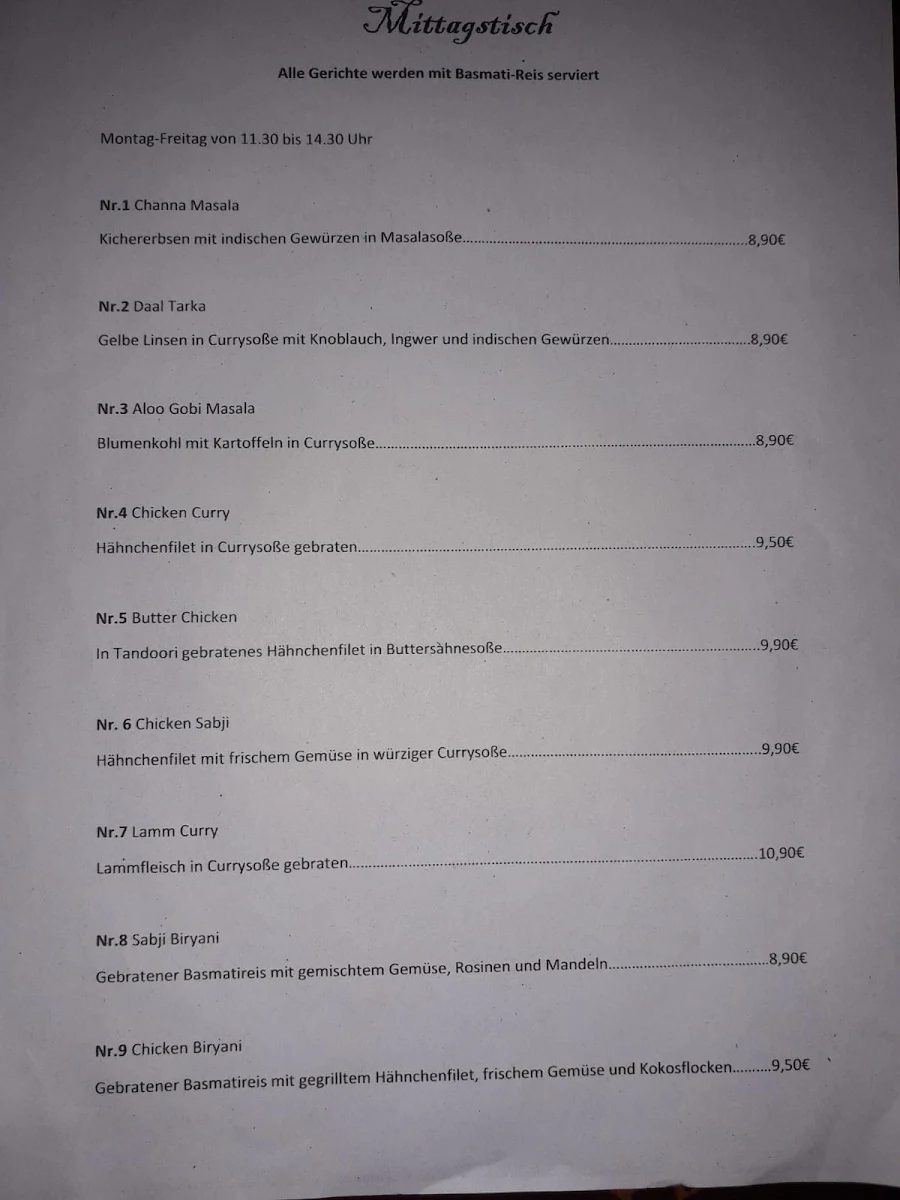 Speisekarte photo 5