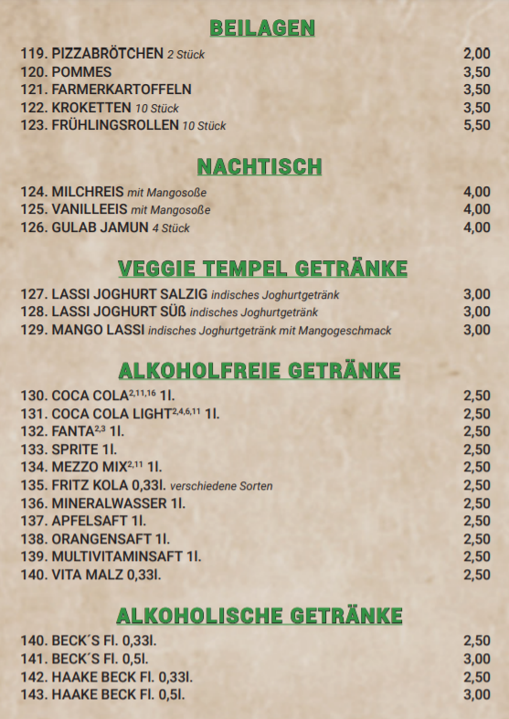 Speisekarte photo 2