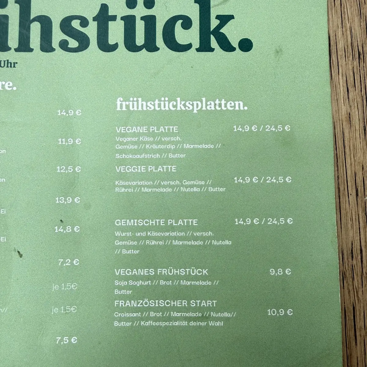 Speisekarte photo 1