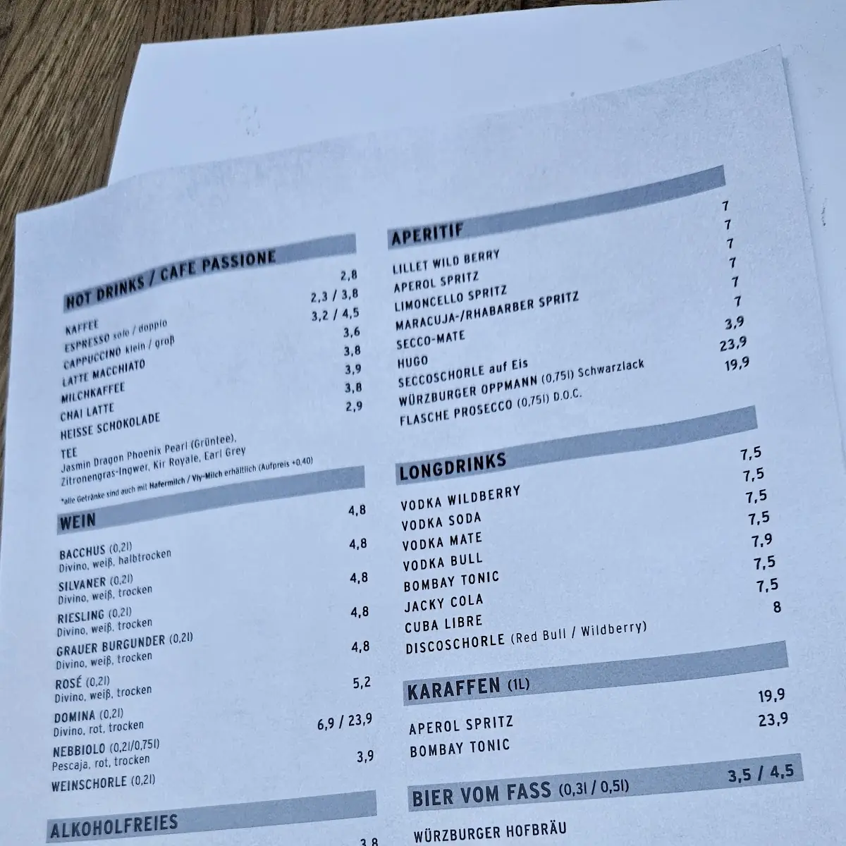 Speisekarte photo 4