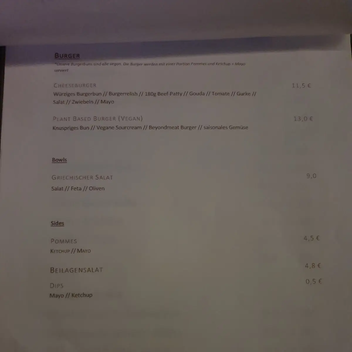 Speisekarte photo 6