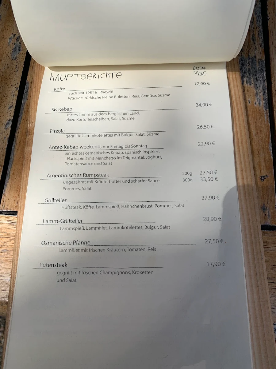 Speisekarte photo 2