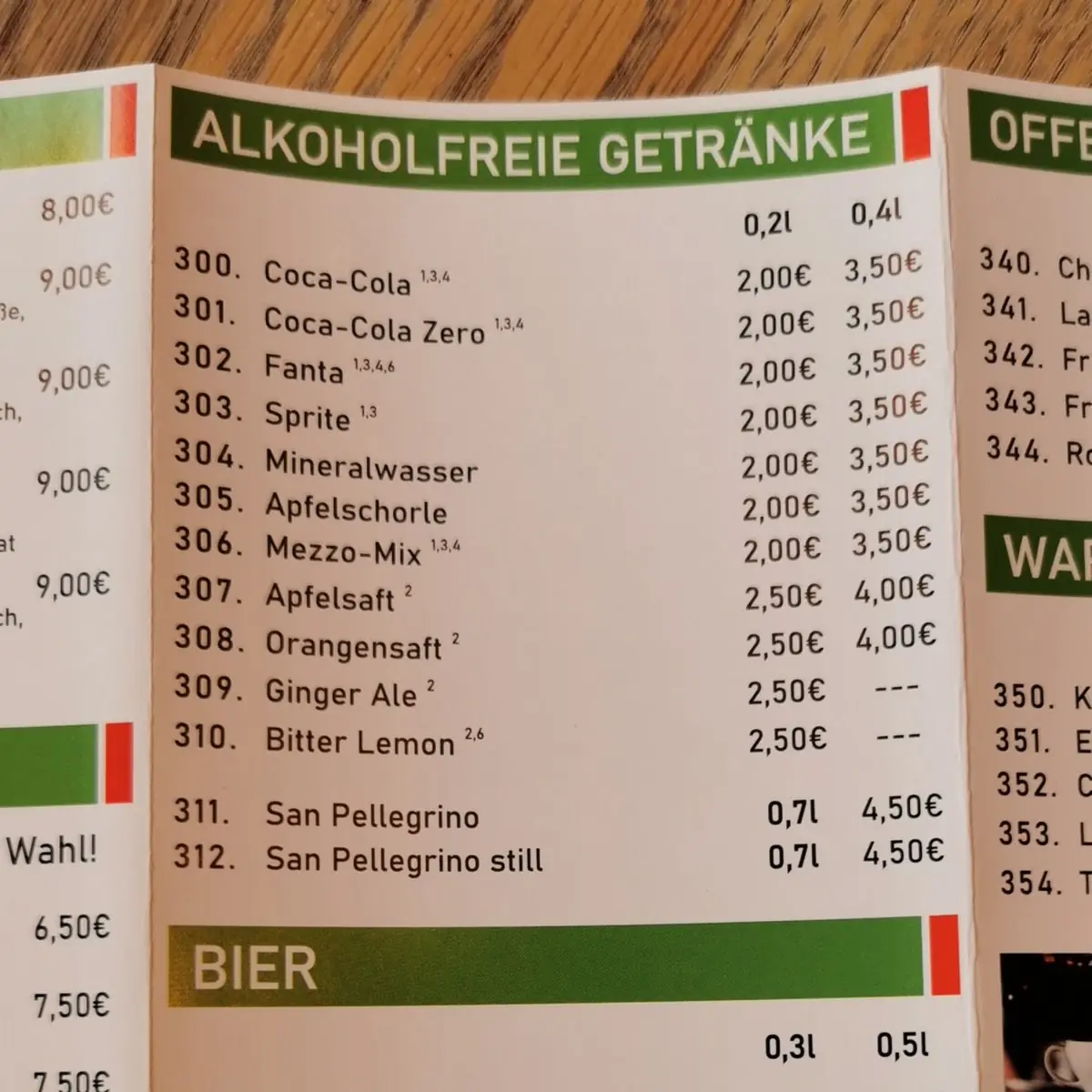 Speisekarte photo 5