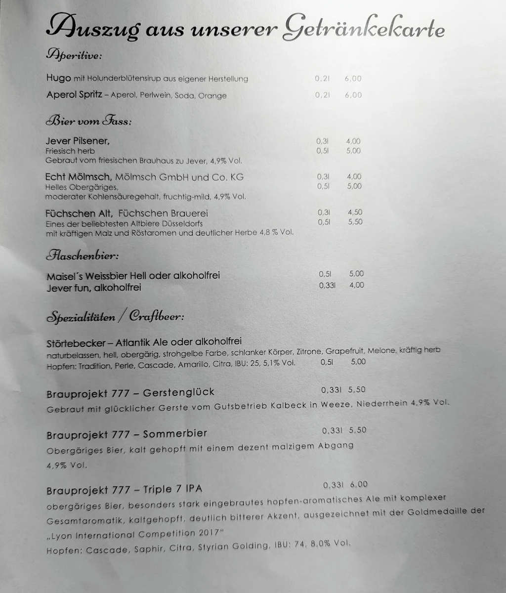 Speisekarte photo 5