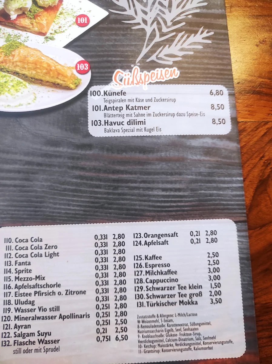 Speisekarte photo 3