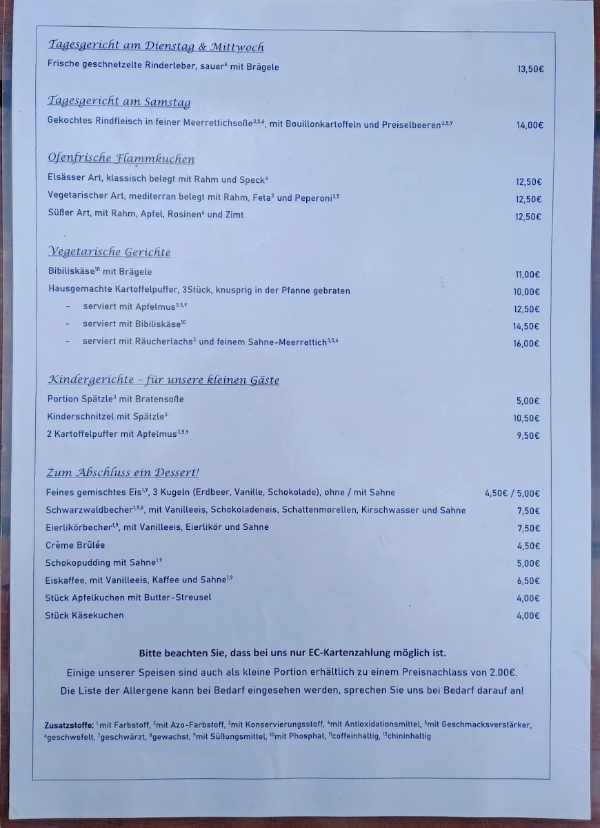 Speisekarte photo 3