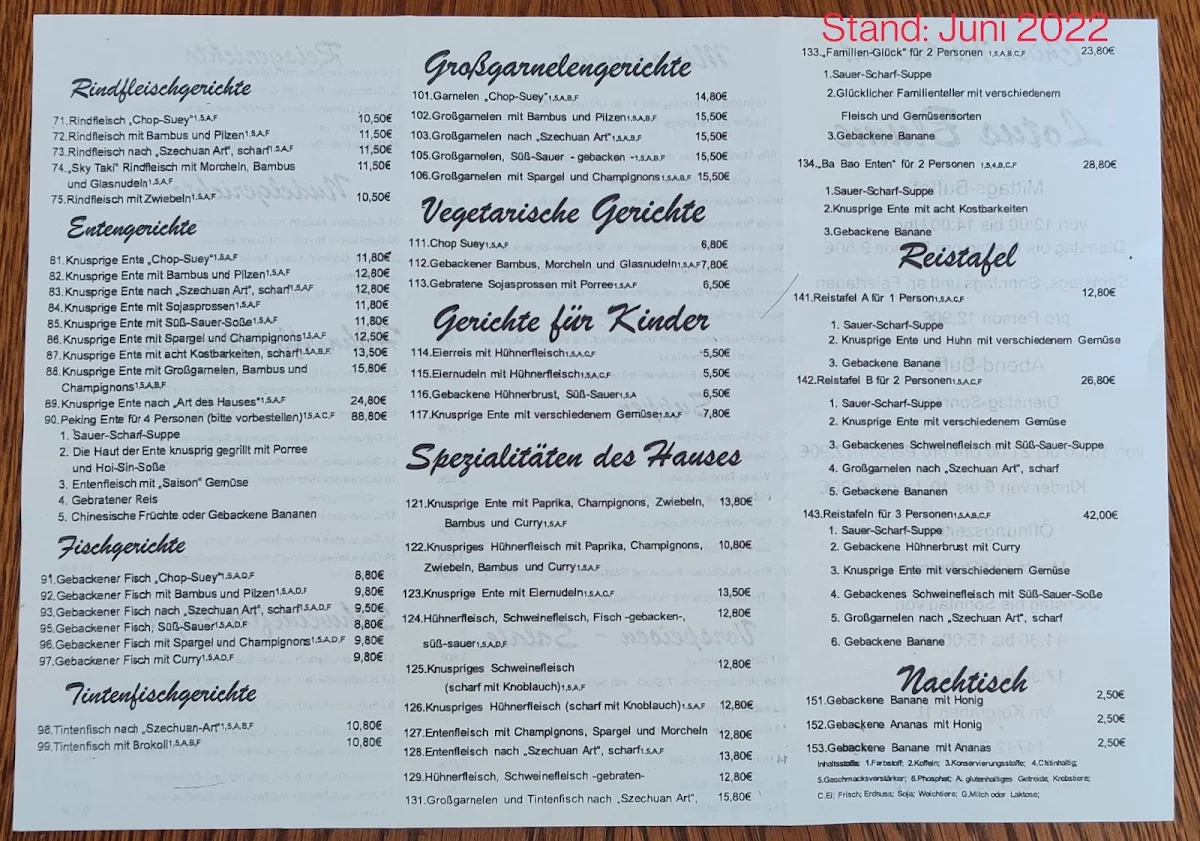 Speisekarte photo 2