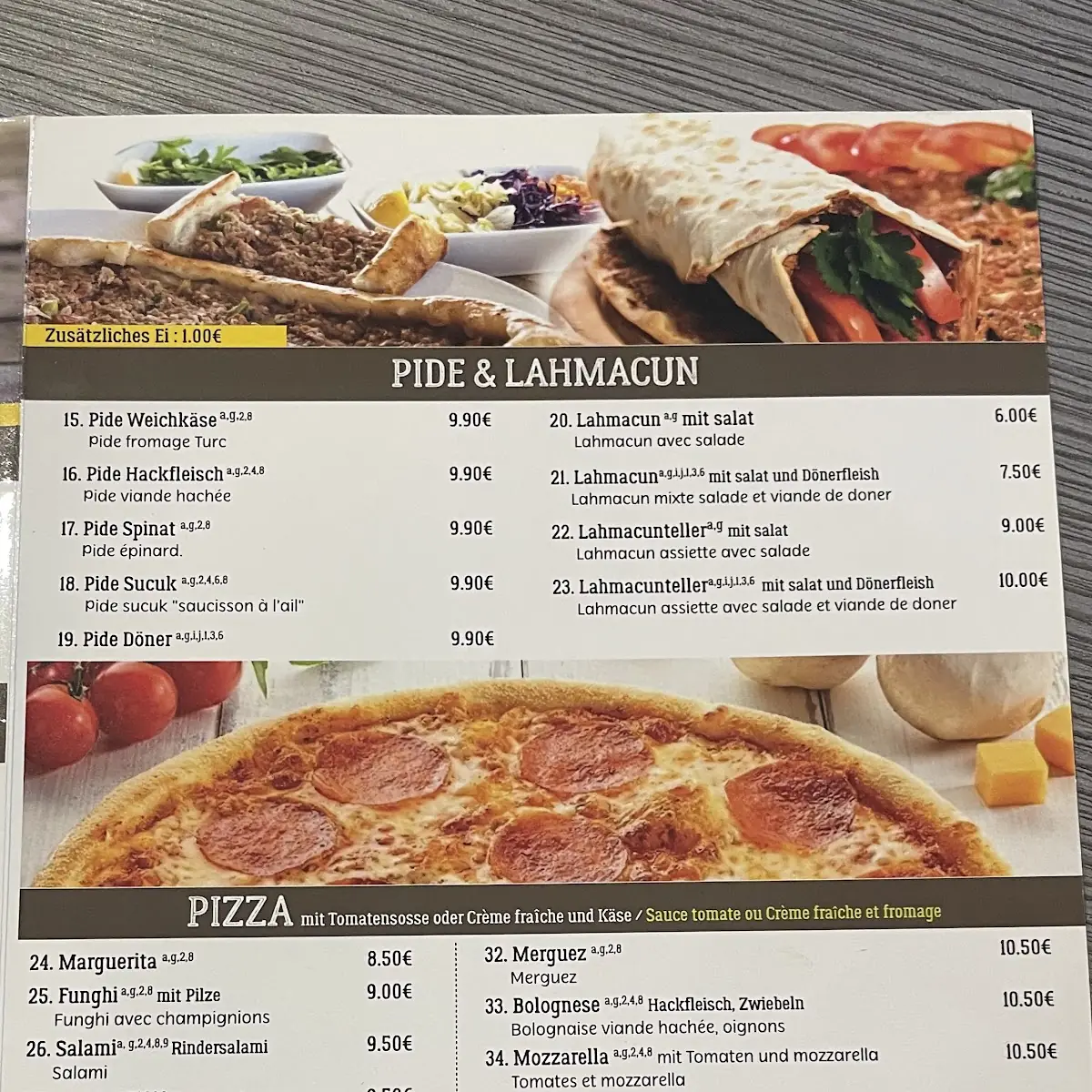 Speisekarte photo 1