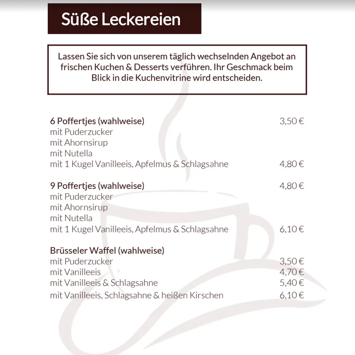 Speisekarte photo 4