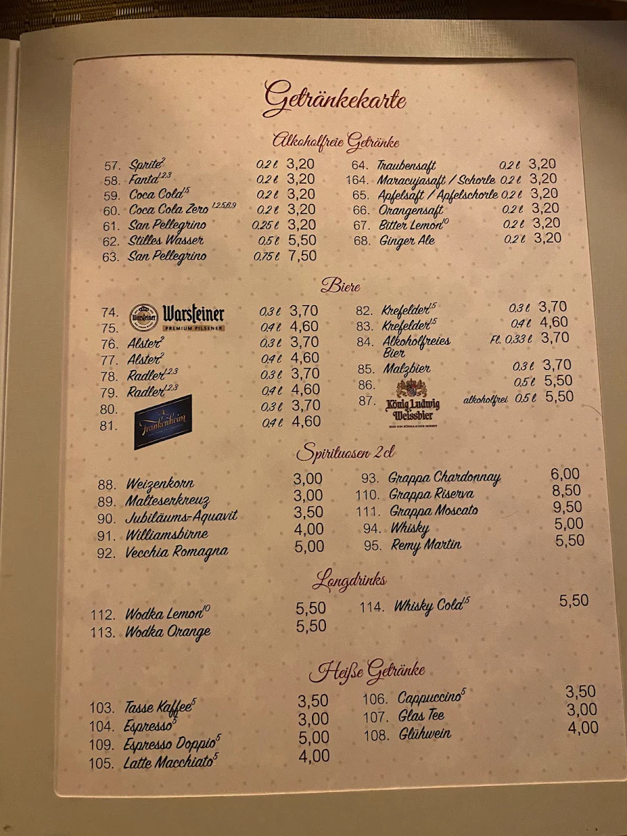 Speisekarte photo 2