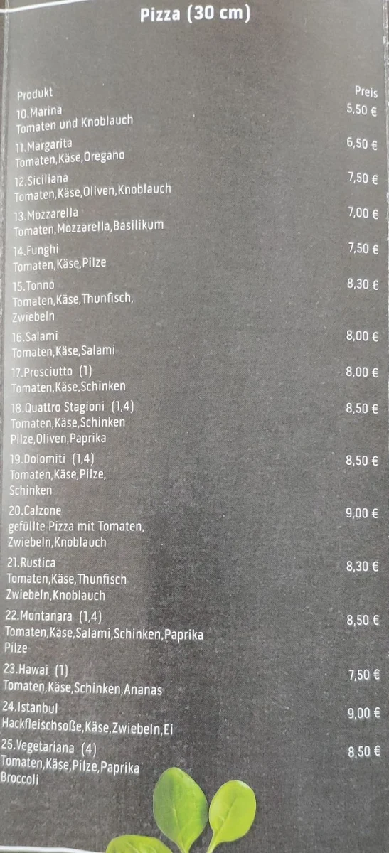 Speisekarte photo 2
