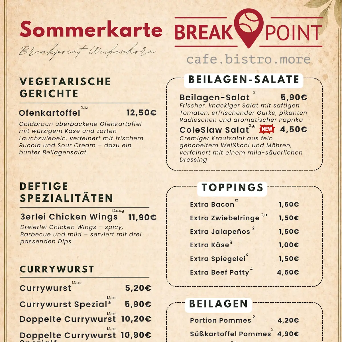 Speisekarte photo 2