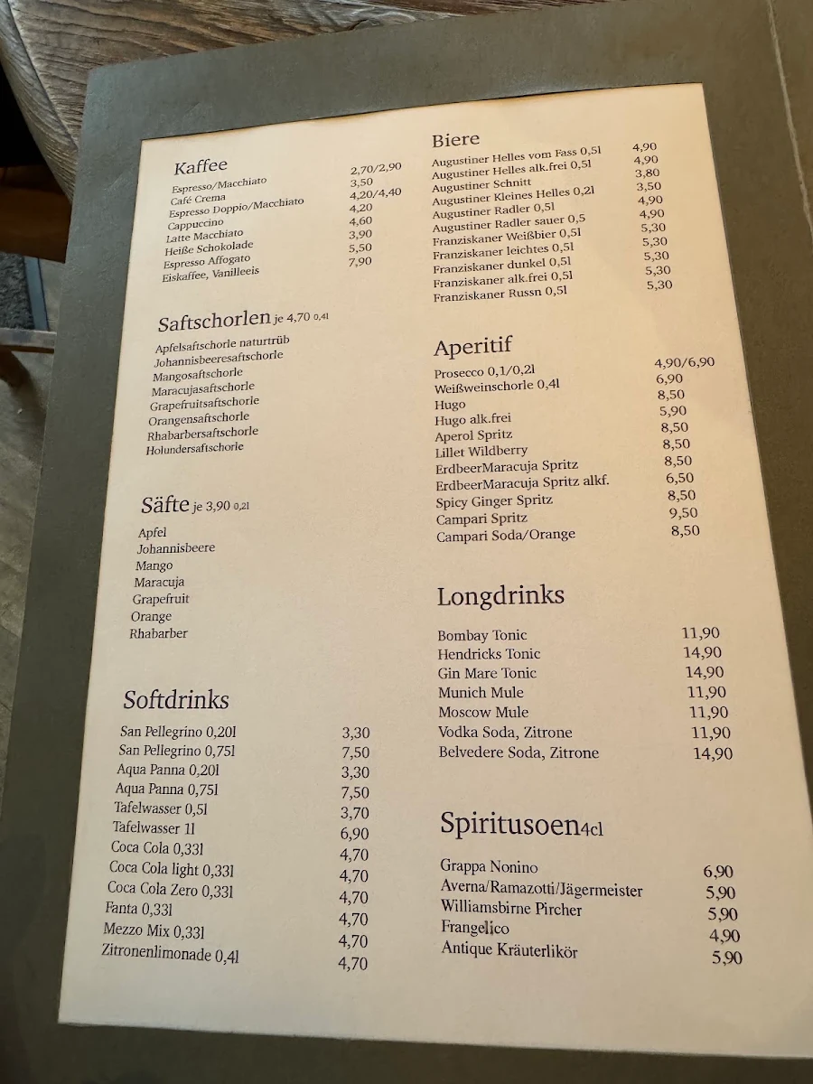 Speisekarte photo 2