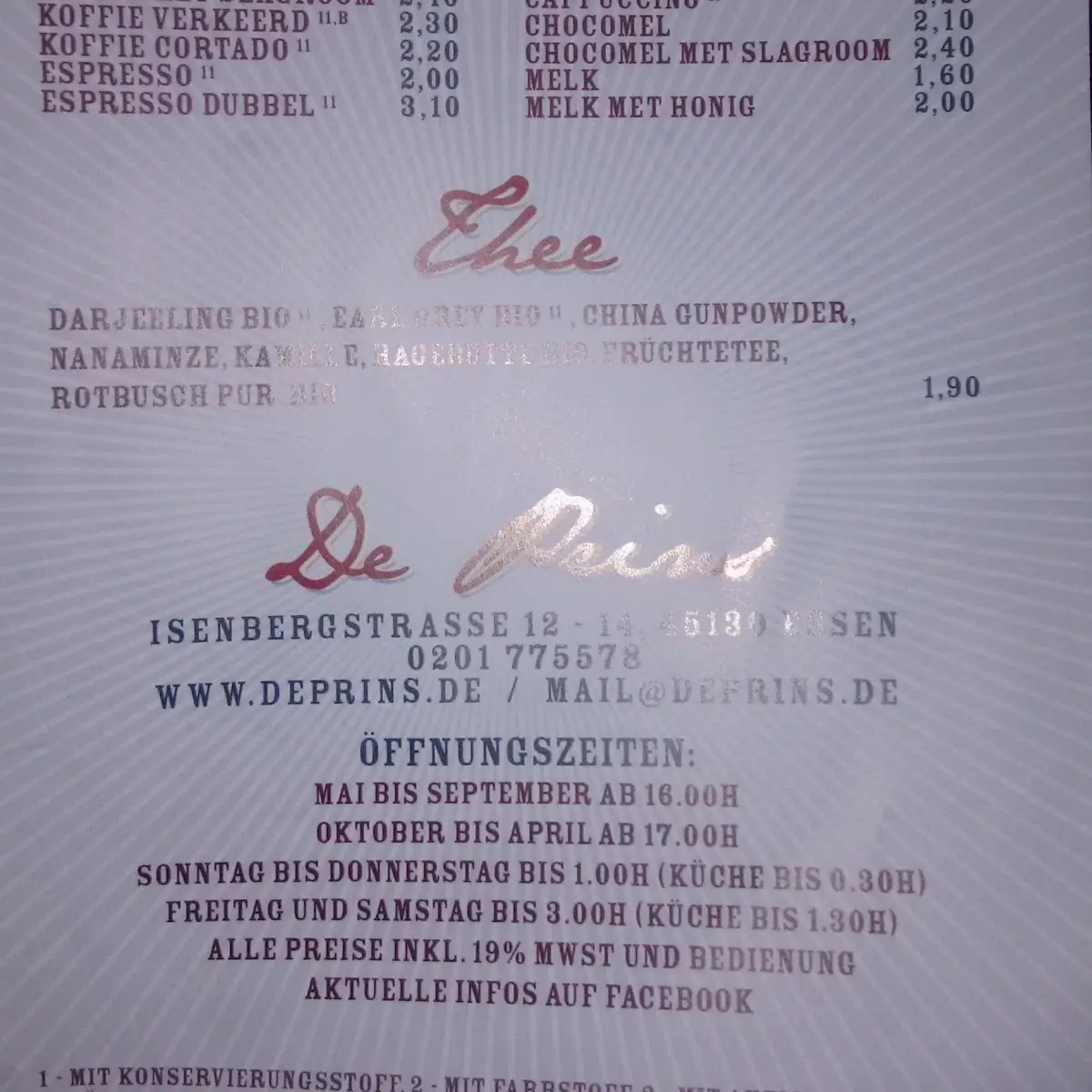 Speisekarte photo 5