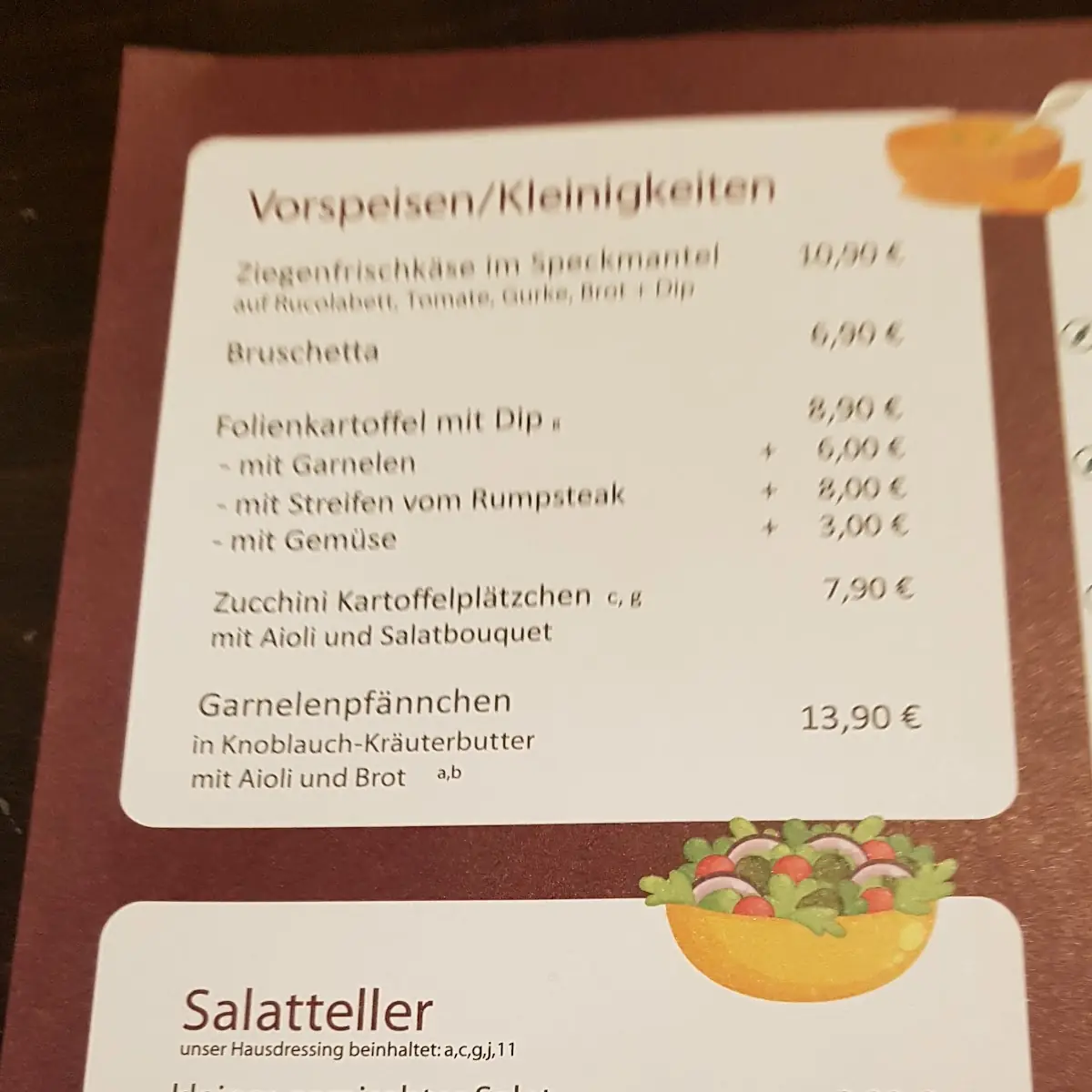 Speisekarte photo 1