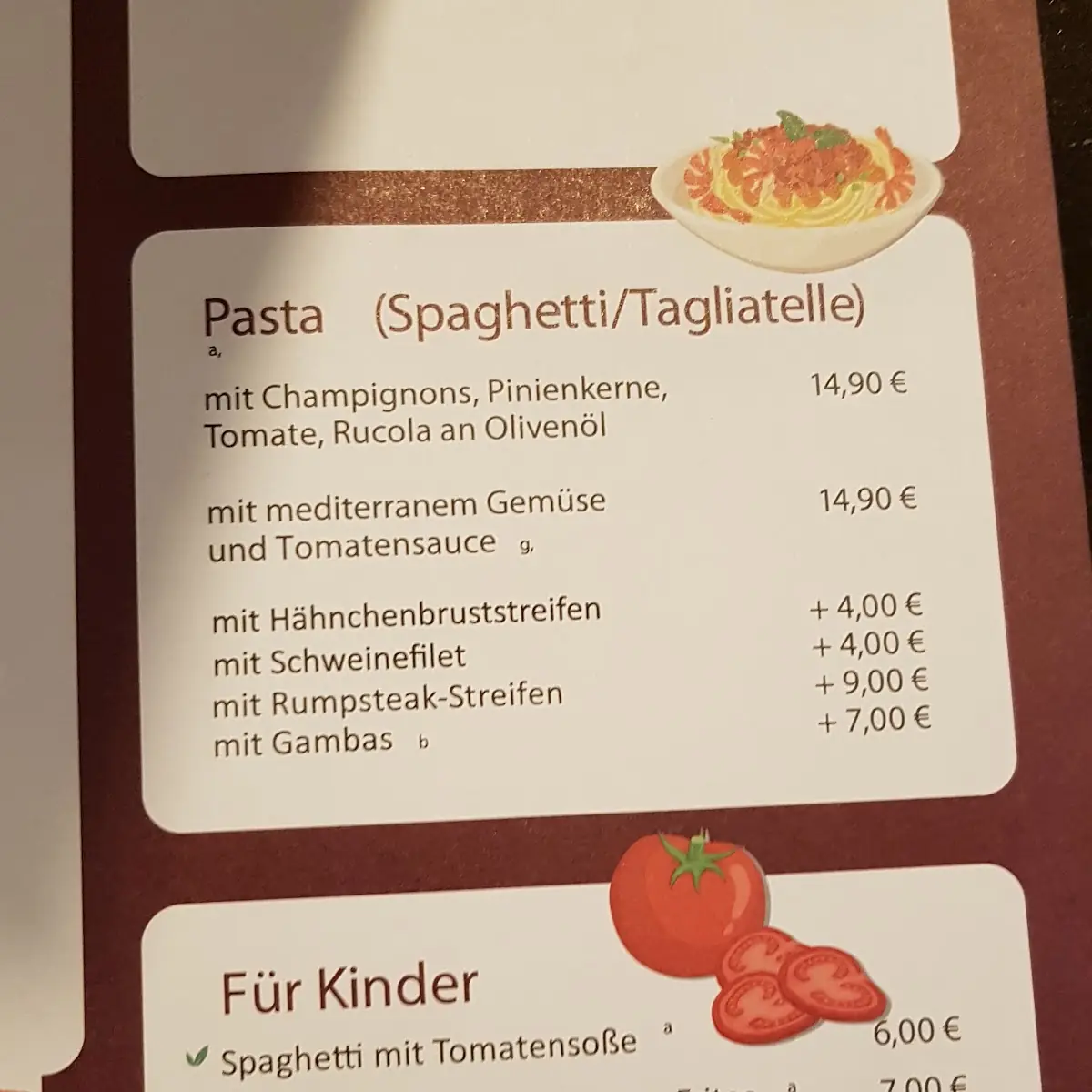 Speisekarte photo 2