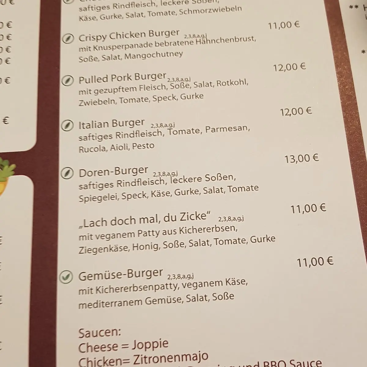 Speisekarte photo 6