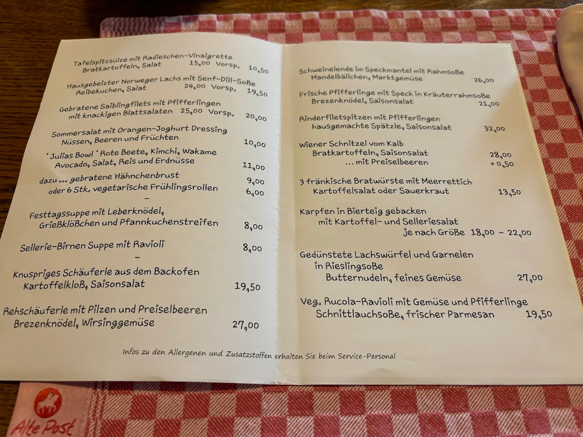 Speisekarte photo 2