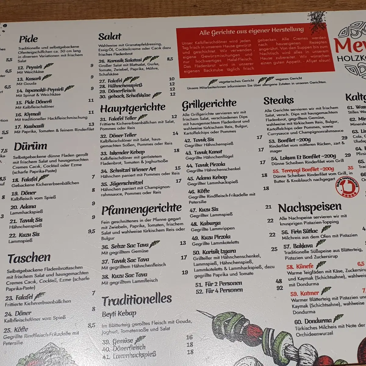 Speisekarte photo 3