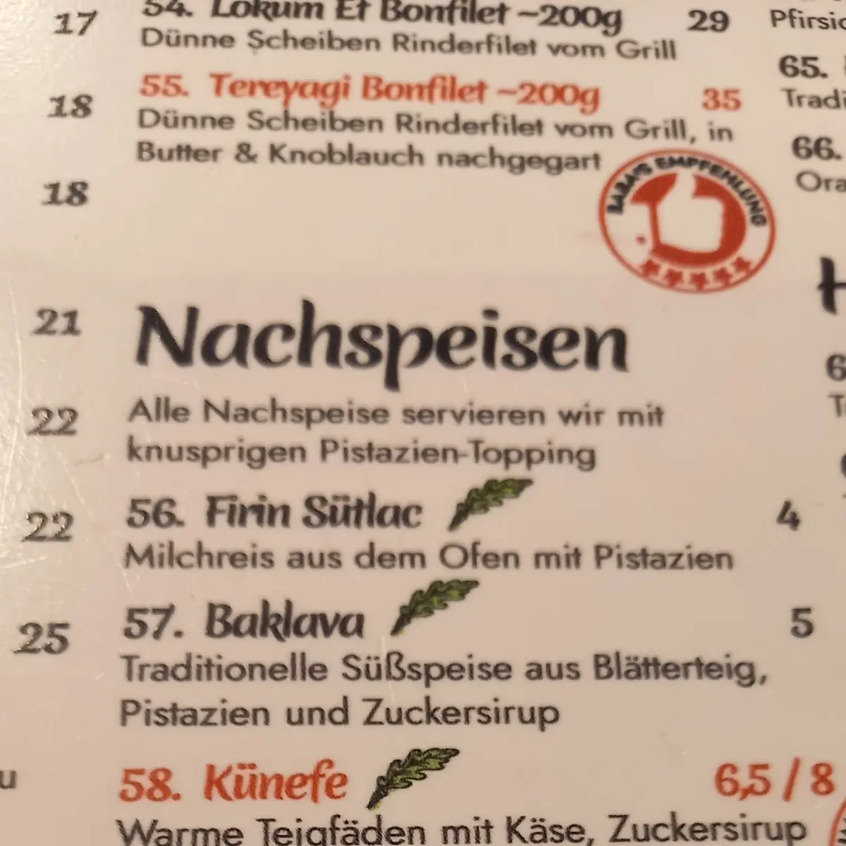 Speisekarte photo 7