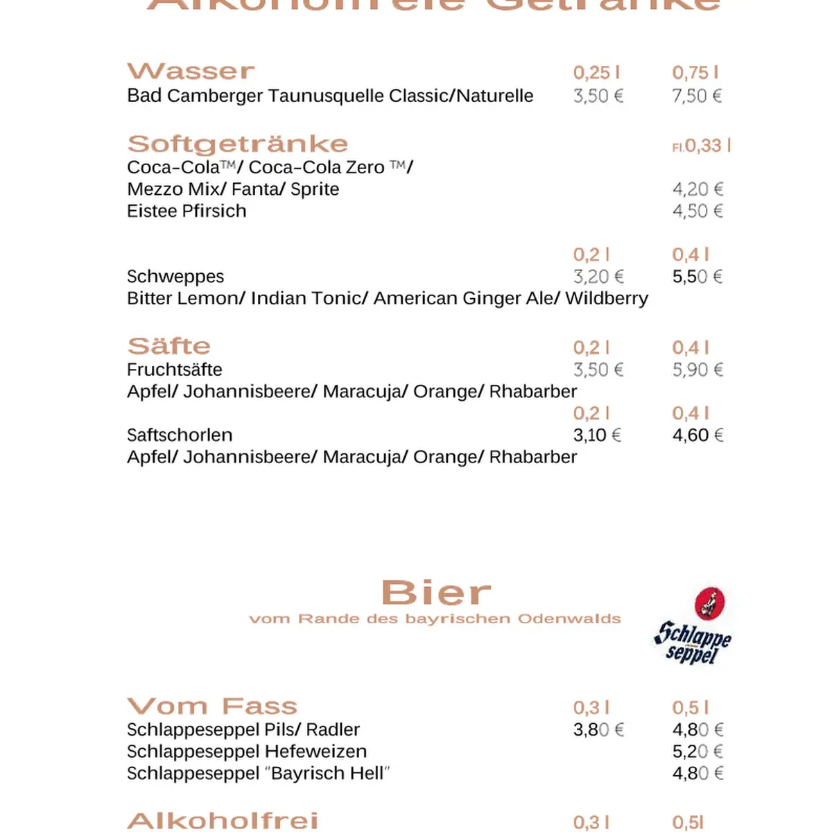 Speisekarte photo 1