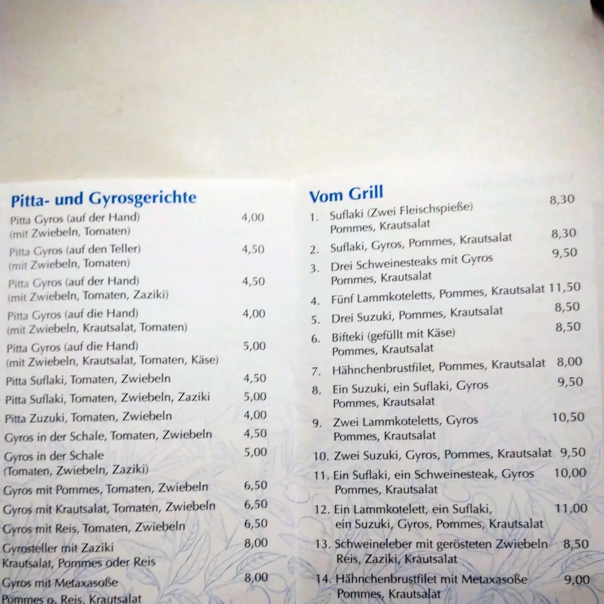 Speisekarte photo 3