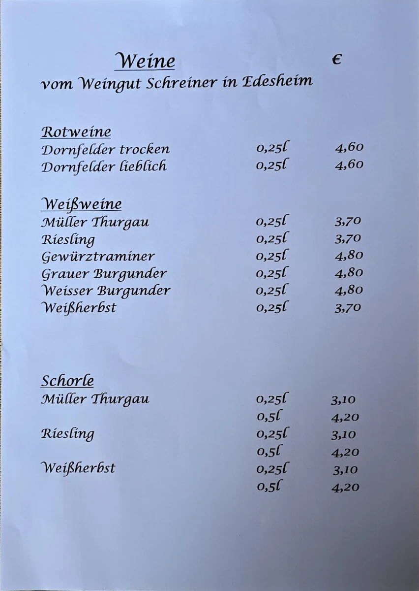Speisekarte photo 2