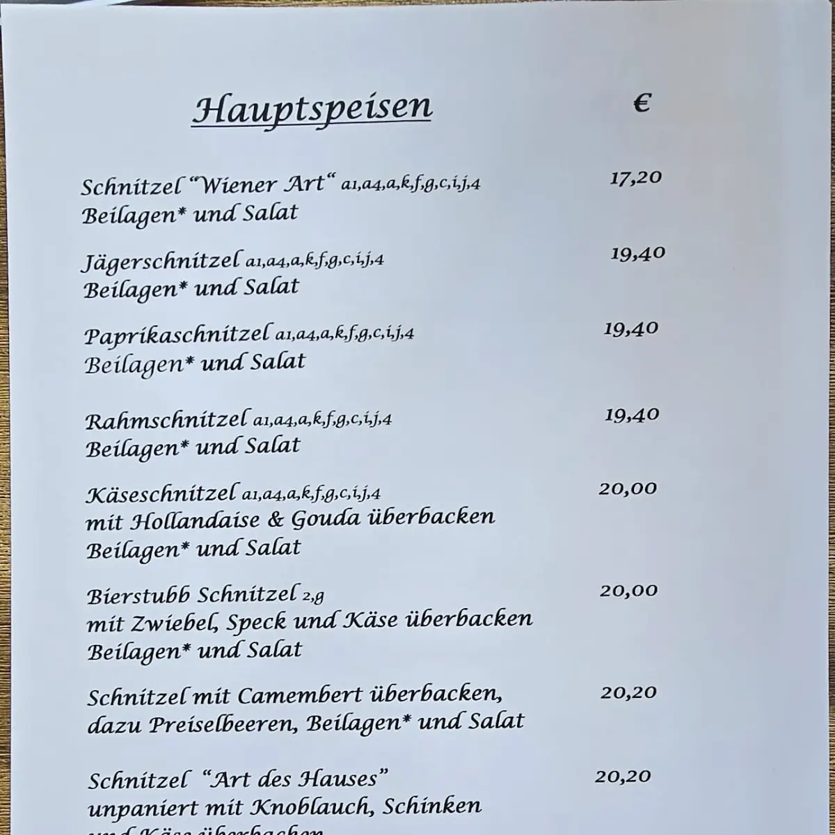 Speisekarte photo 6