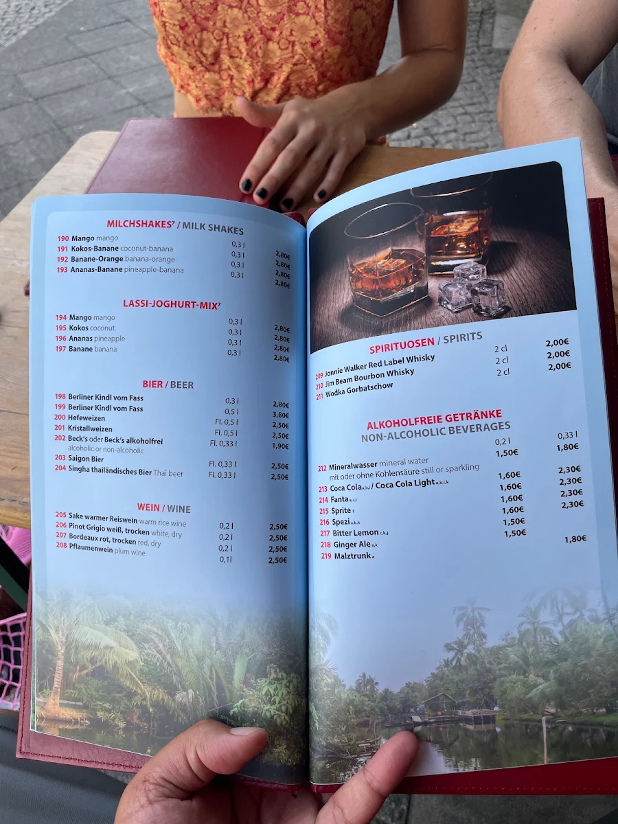 Speisekarte, Imbiss Bangkok Straussong Song Hong