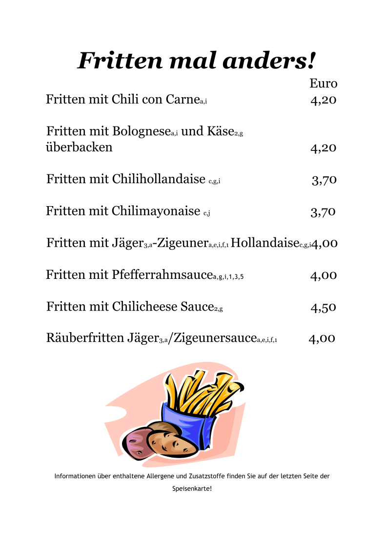 Speisekarte photo 6