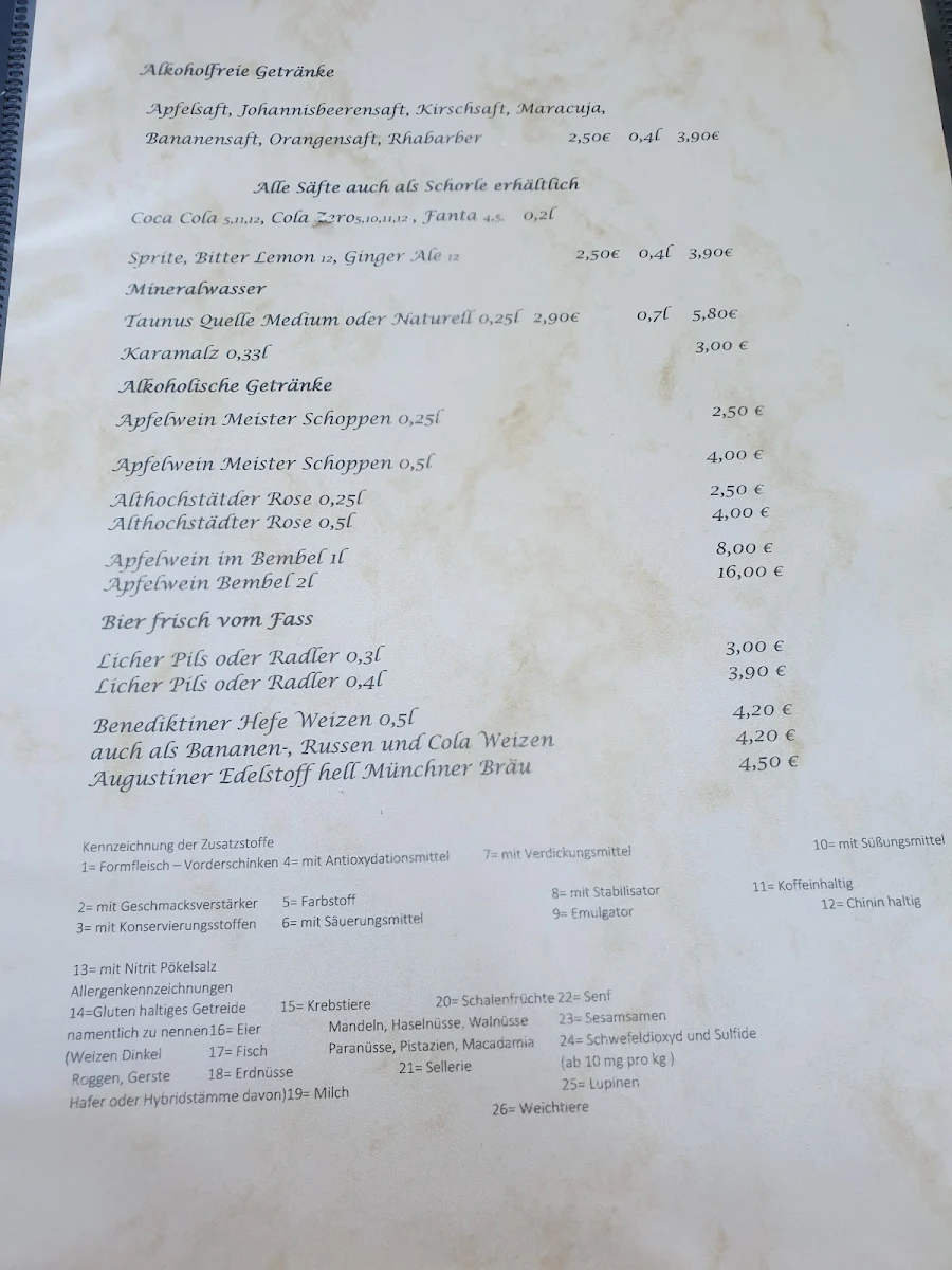 Speisekarte photo 2