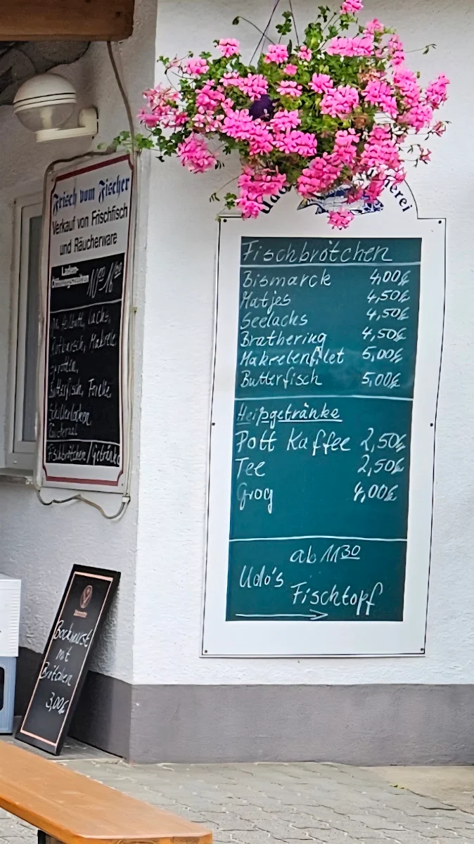 Speisekarte, Udo's Fischräucherei