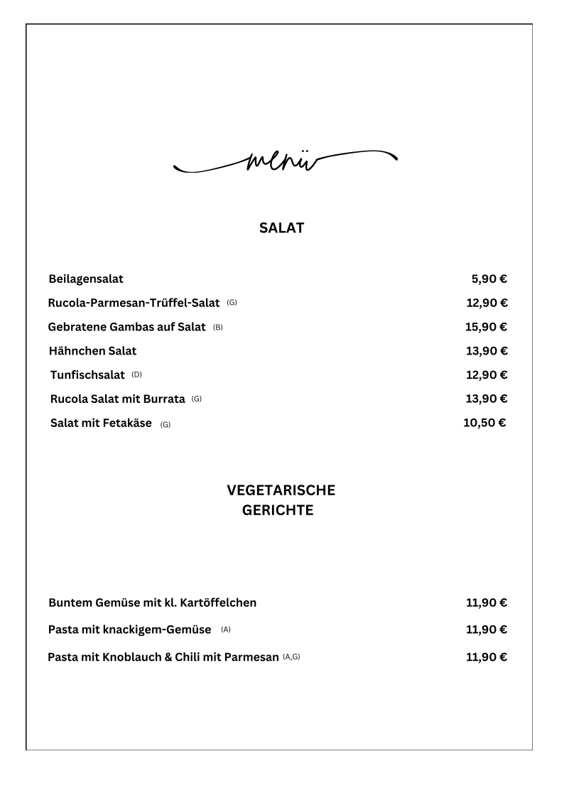 Speisekarte photo 6