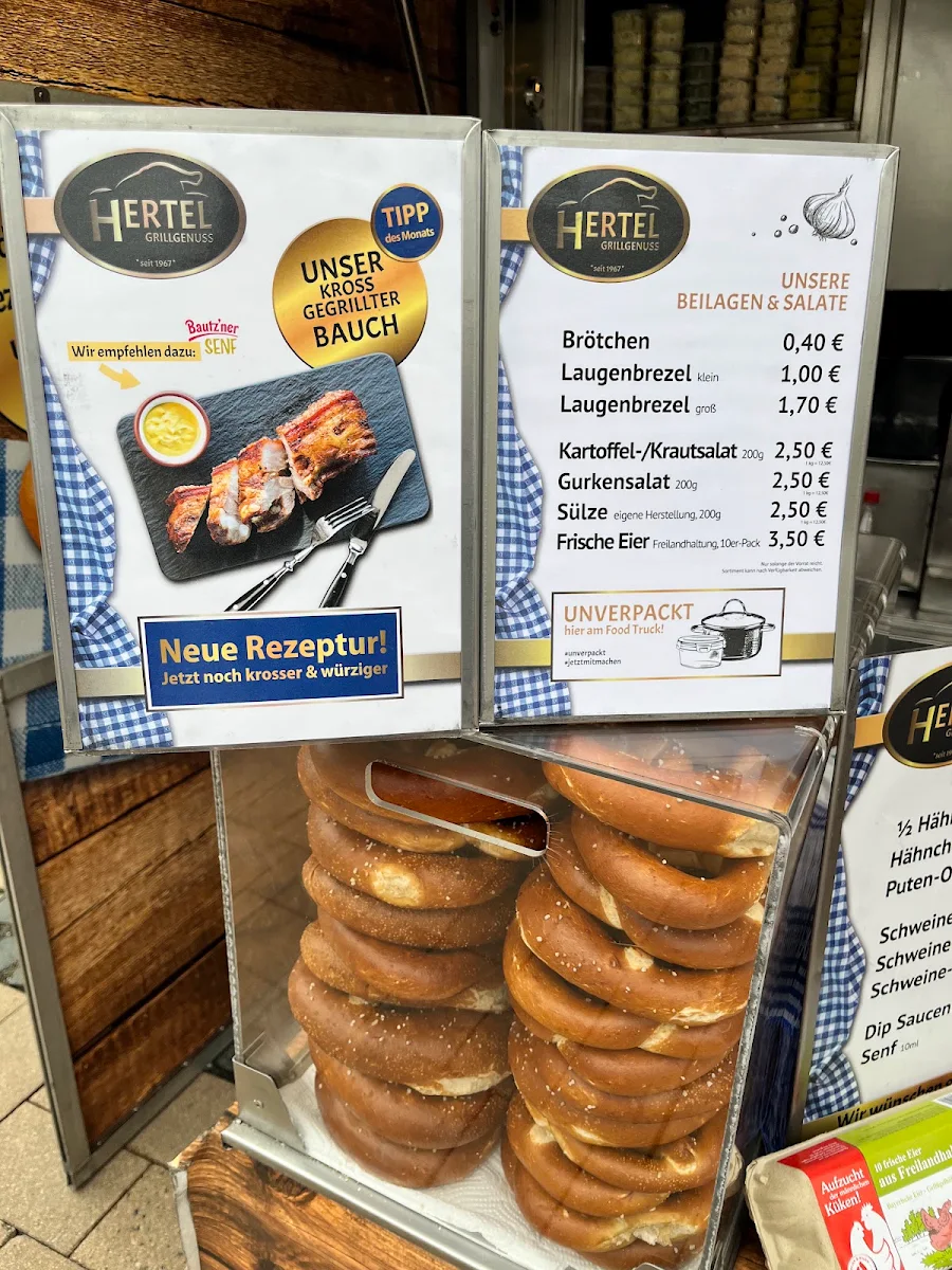 Speisekarte, Hertel Grillgenuss