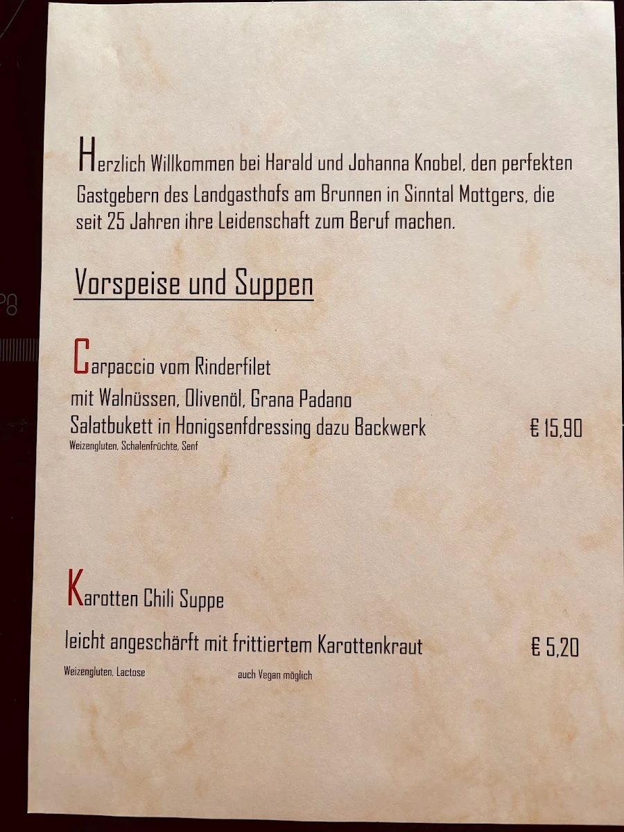 Speisekarte photo 2