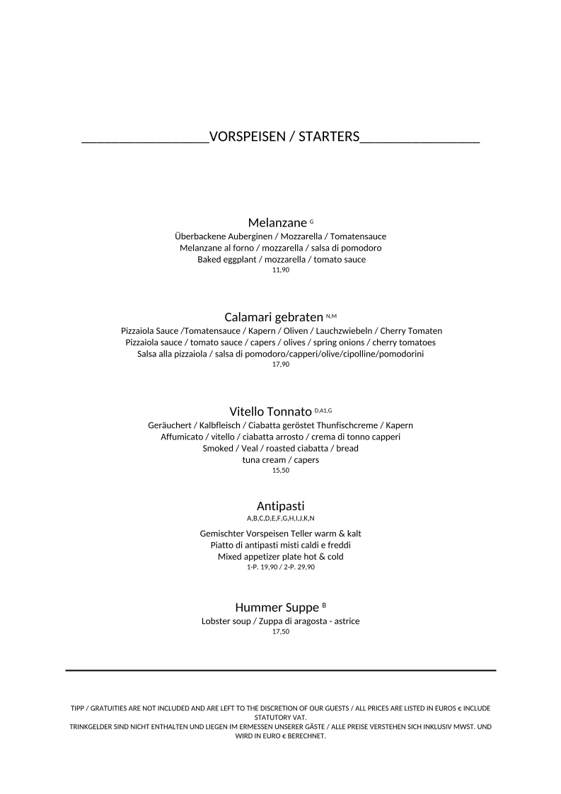 Speisekarte photo 4