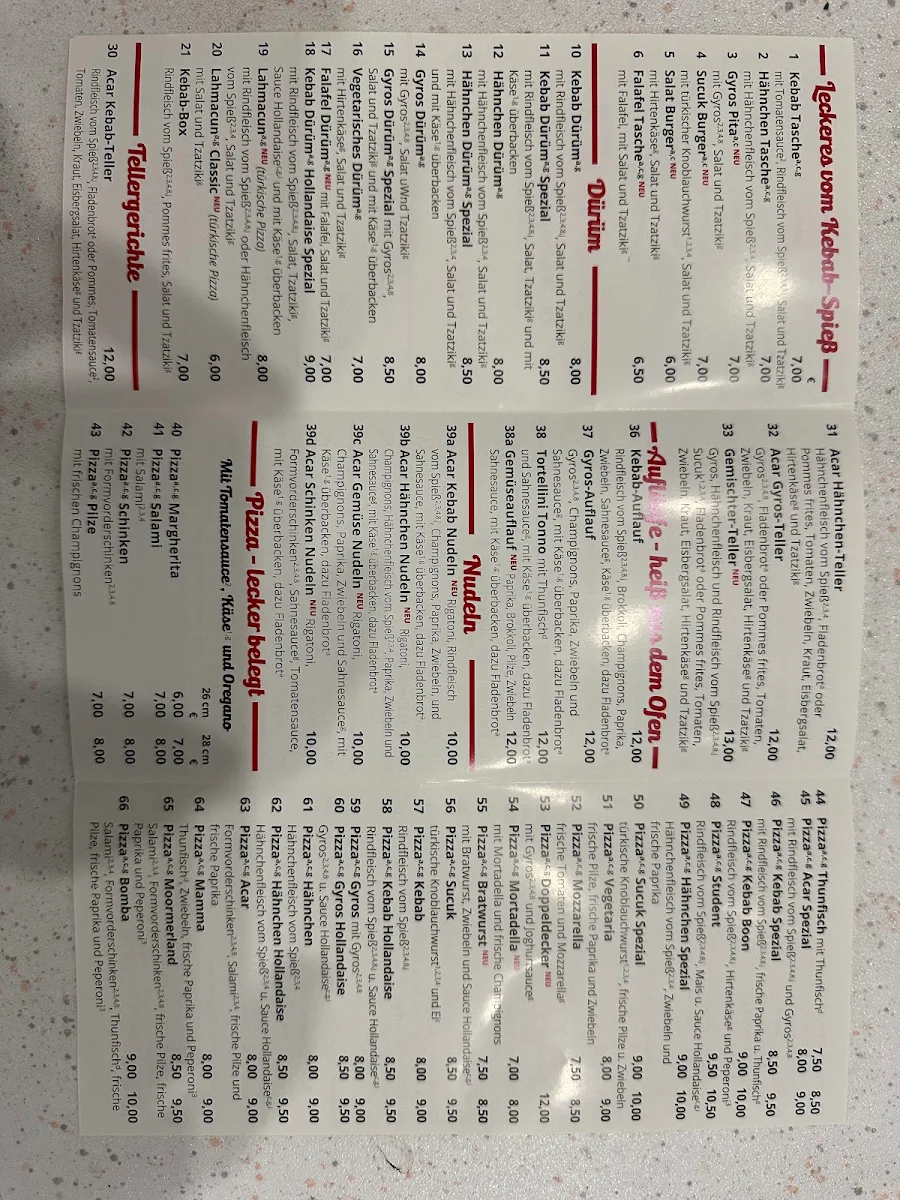 Speisekarte photo 3