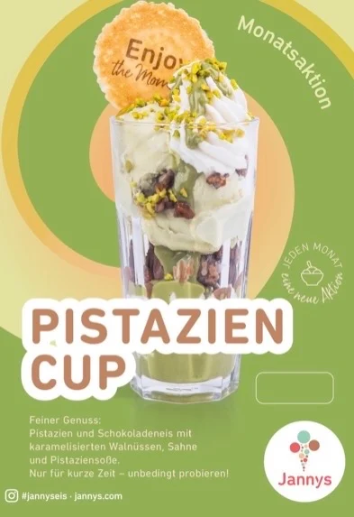 Speisekarte, Jannys Eis