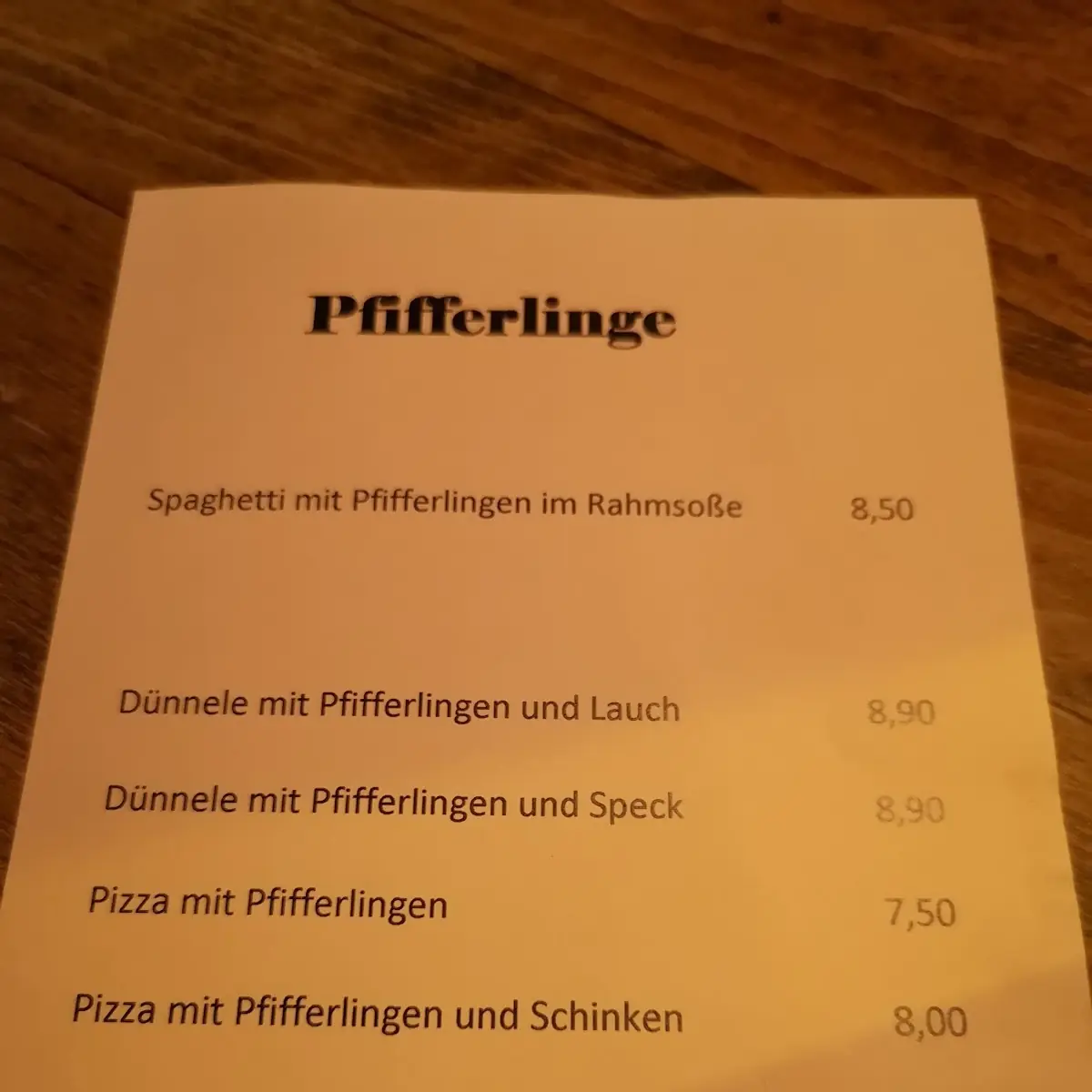 Speisekarte photo 4