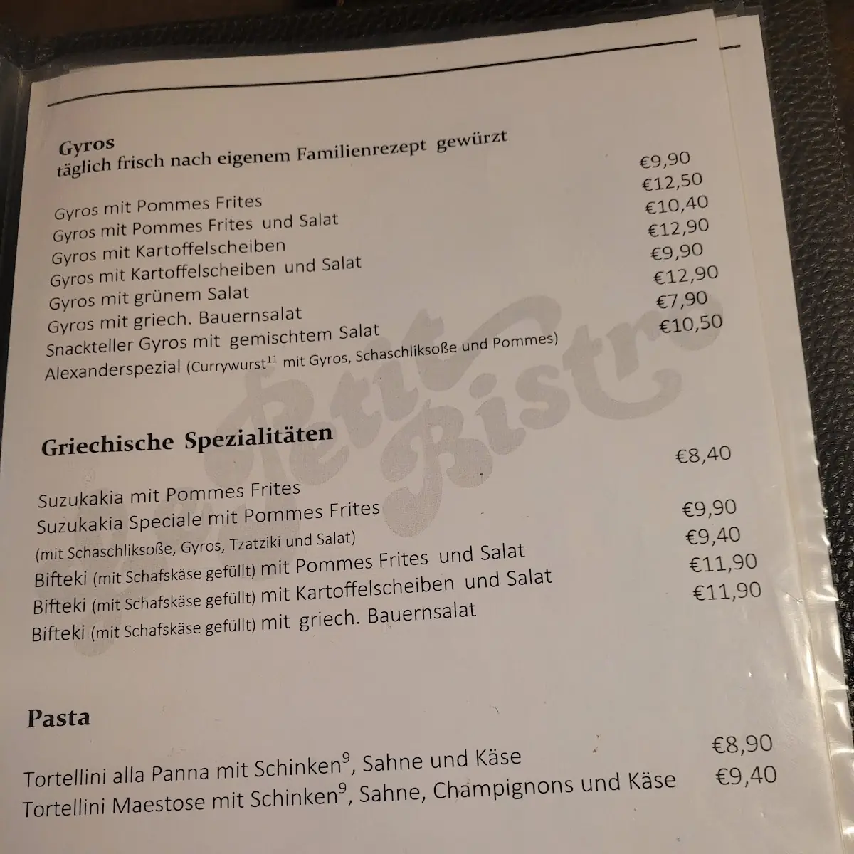 Speisekarte photo 3
