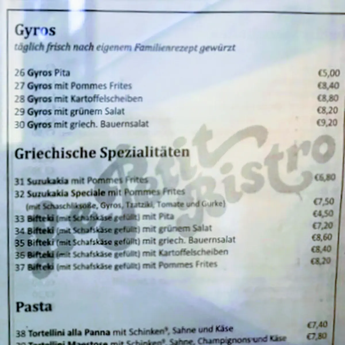 Speisekarte photo 8